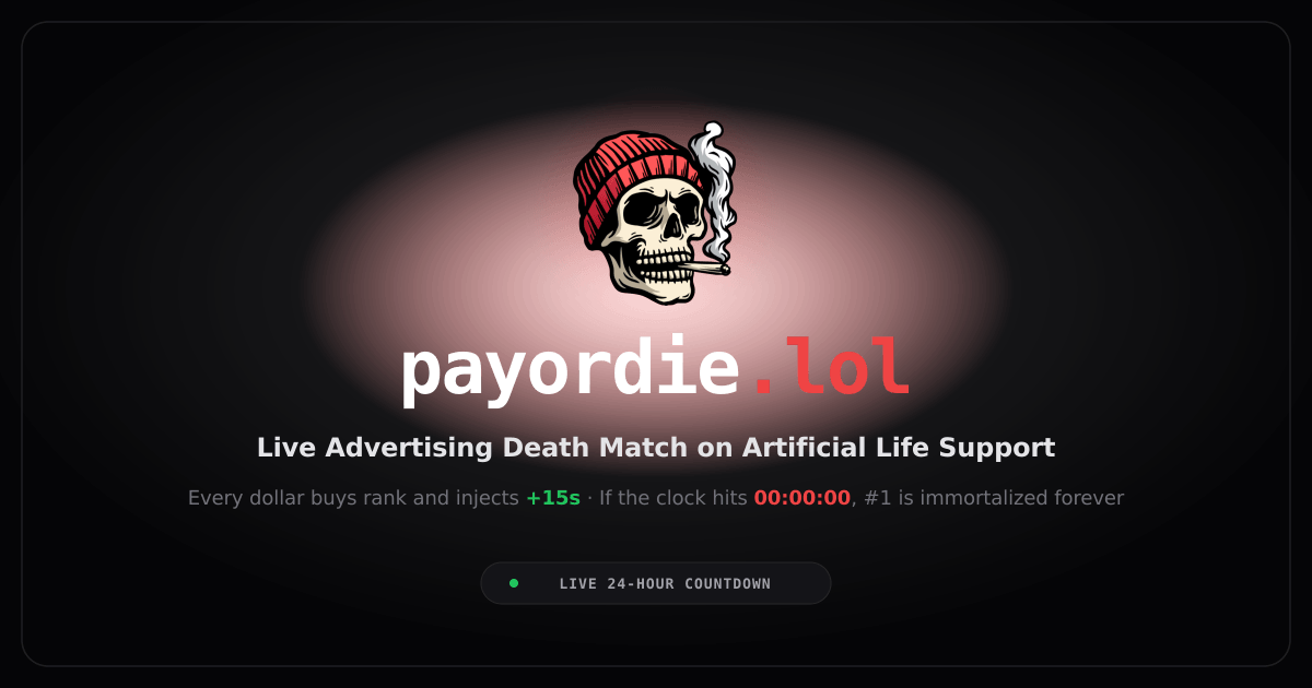 payordie.lol Open Graph preview